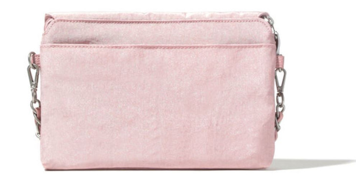 Baggallini Flap Crossbody with Chain (FLC780) ROSE SHIM