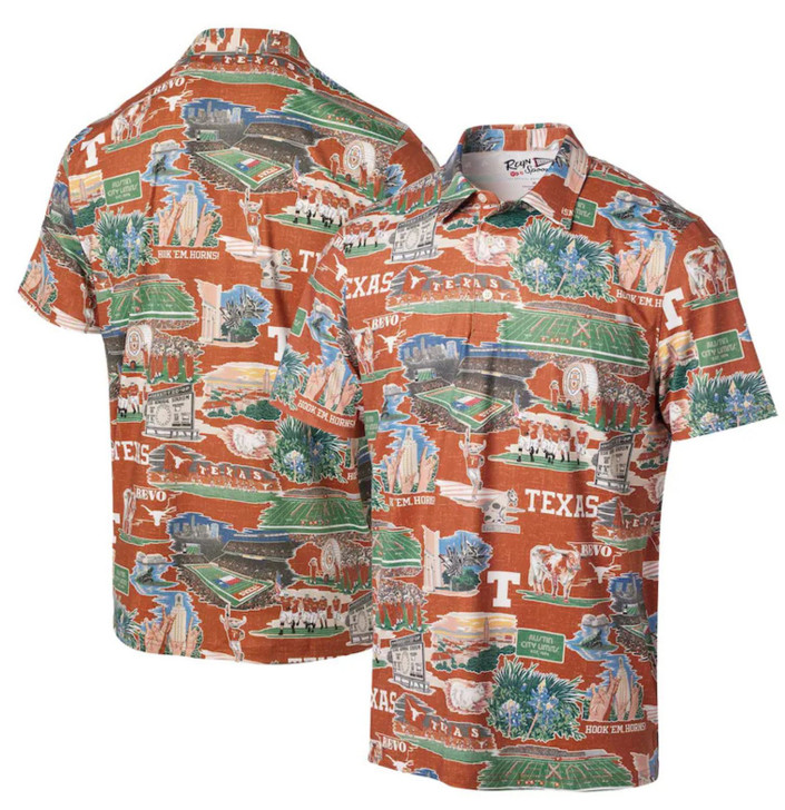 Texas Longhorn Reyn Spooner  Scenic Polo (C613735223-059)