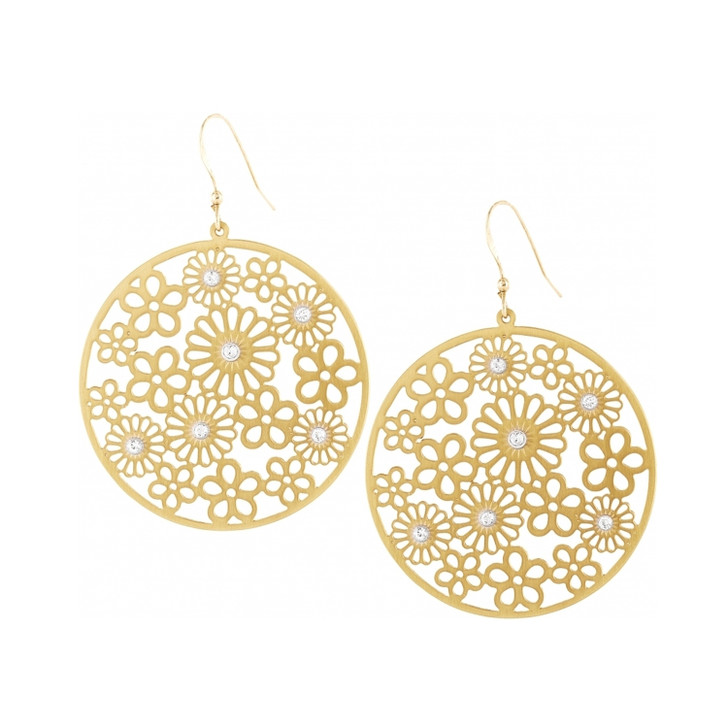 Brighton Posey Disc Gold French Wire Earrings (JE0802) GLD