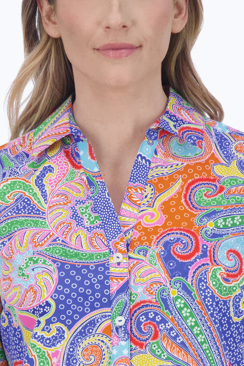 Foxcroft Mary Paisley Shirt (201873) MULTI