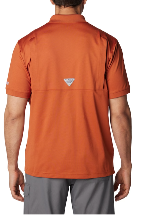 Texas Longhorn Columbia Tamiami Solid Polo (2054971-824) BO