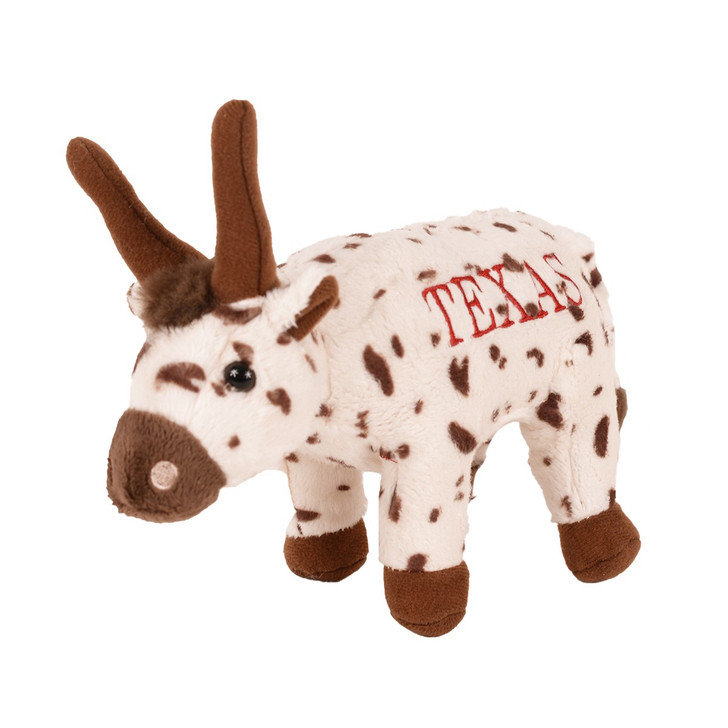 TEXAS Embroidered Plush Standing Longhorn Steer (81065TX) HIDE