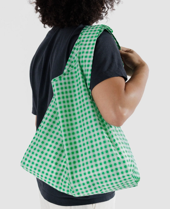 Baggu Standard Reusable Bag - Green Gingham