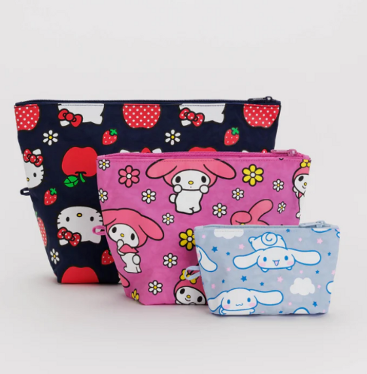 Baggu Go Pouch Set - Hello Kitty and Friends