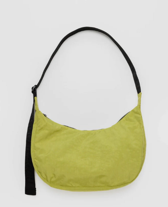 Baggu Medium Nylon Crescent Bag - Lemongrass