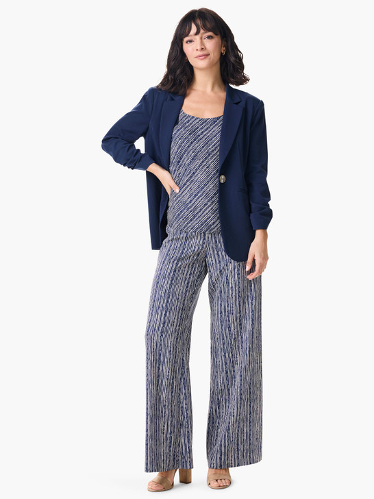 Nic & Zoe Spring Rain Wide Leg Pant (S241841) INDIGO