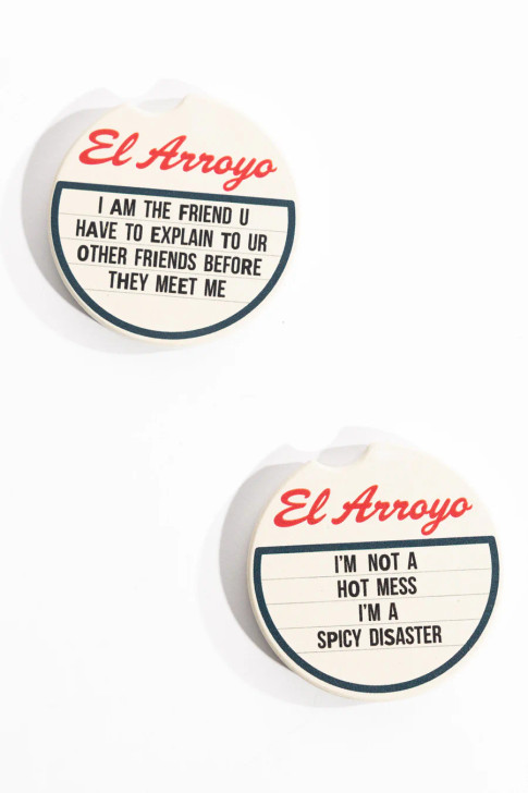 El Arroyo Car Coasters (Set of 2) (Multiple Styles) (CAR000)