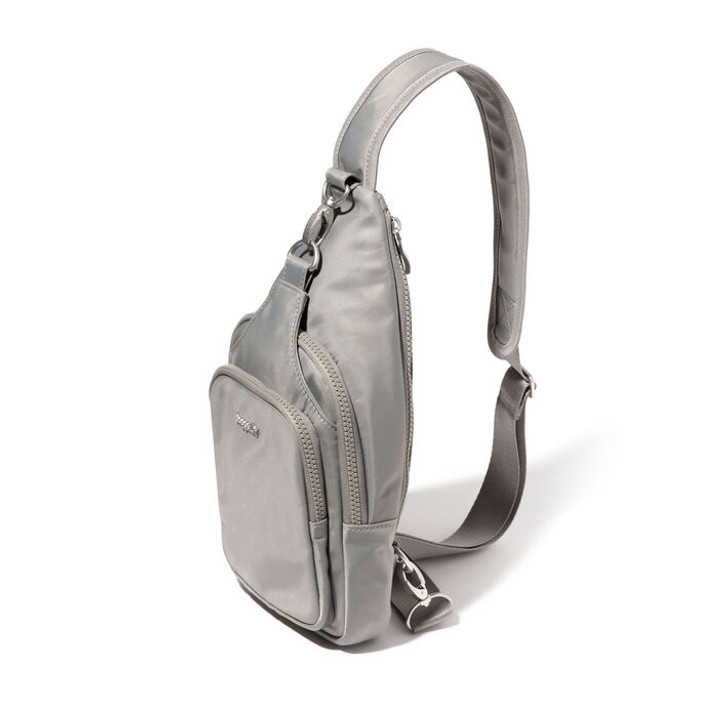 Baggallini Central Park Sling (CEP754) Steel Grey Twill