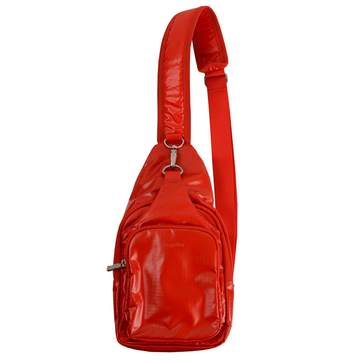 Baggallini Central Park Sling (CEP754) Lava Gloss Ripstop