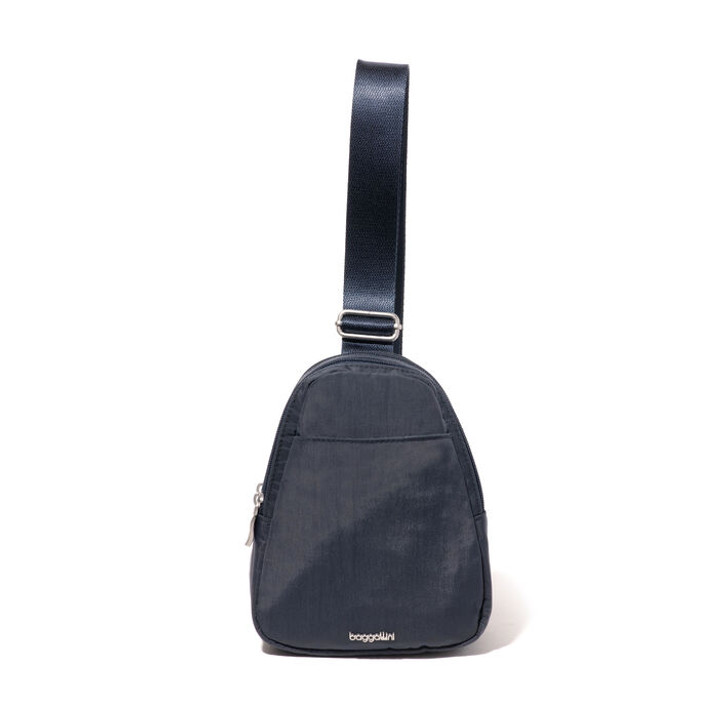 Baggallini Double Zip Mini Sling (ZSL883) French Navy