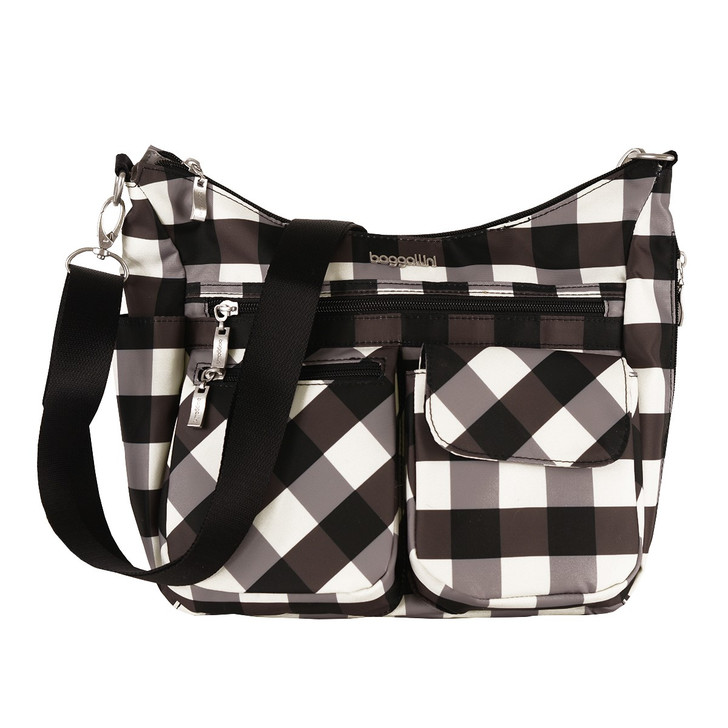 Baggallini Modern Everywhere Bag (EWH710) Blk/Wht Gingham