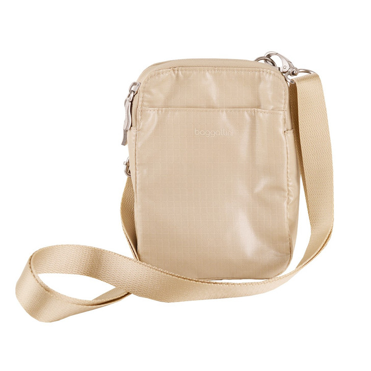 Baggallini Take Two RFID Crossbody (TBM869)Chalk Gloss Ripstock