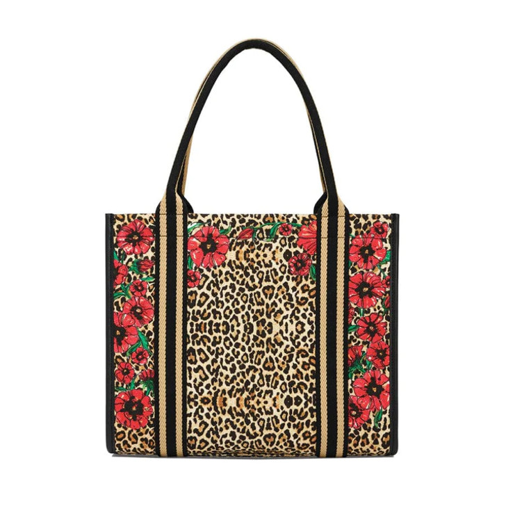 Brighton Leopard Dynasty Canvas Carry All  (H10814)