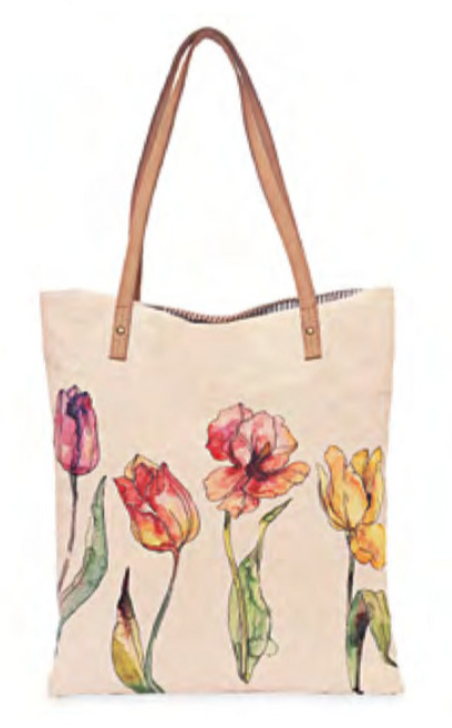 Cotton Curls Tulips Book Bag (701372)