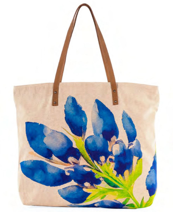 Cotton Curls Blue Bonnet Tote (801448)