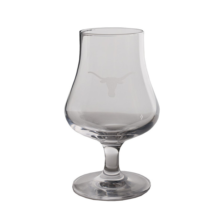Texas Longhorn Etched Logo Classic Whiskey Glass (CU09)