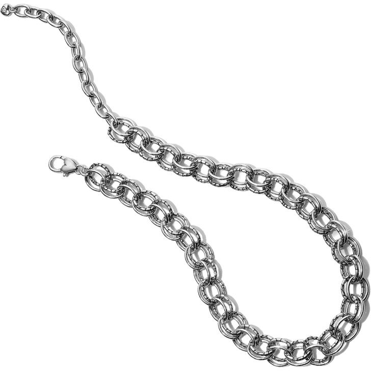 Brighton Pebble Link Necklace (JM1010) SLV