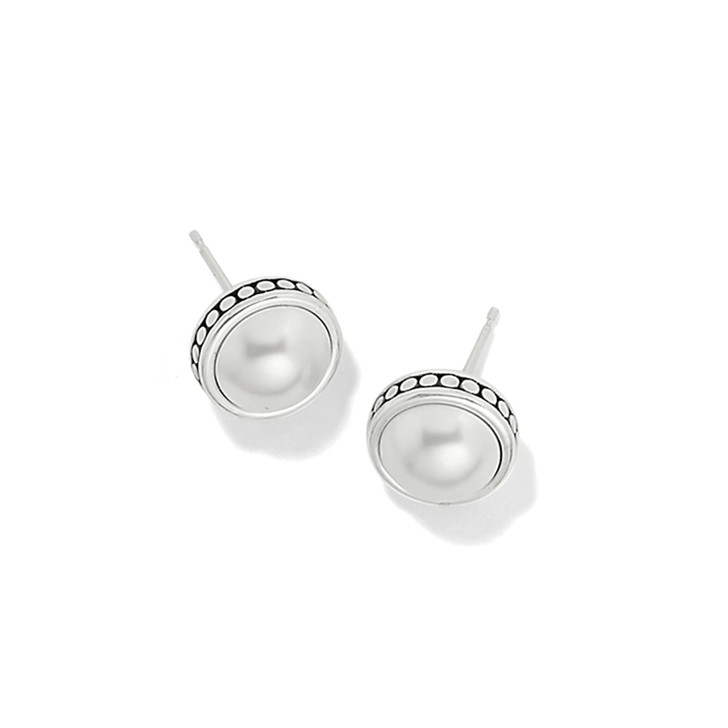 Brighton Pebble Dot Pearl Post Earrings (JA9903) 