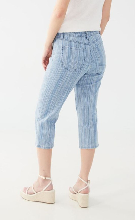 FDJ French Dressing Olivia Textured Stripe Capri Jeans (2036779)