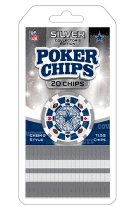 Dallas Cowboys 20 Piece Poker Chips Set (DAC3130)