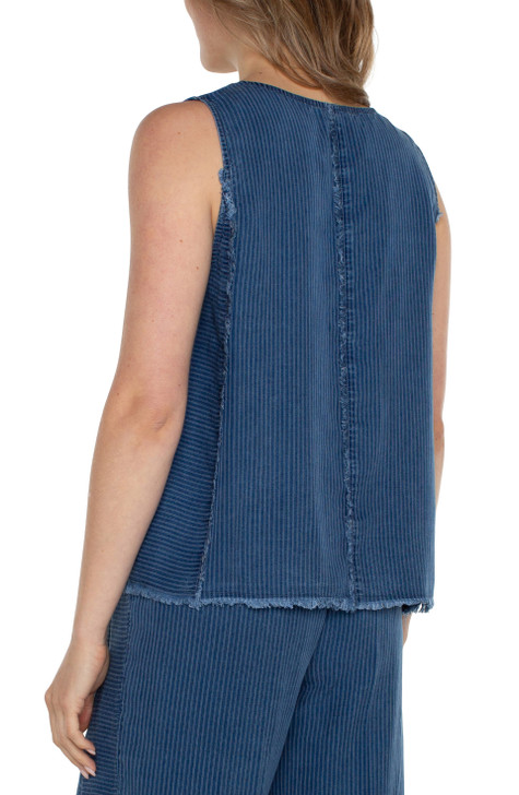 Liverpool Indigo Tencel Tank (LM8C04STT) 