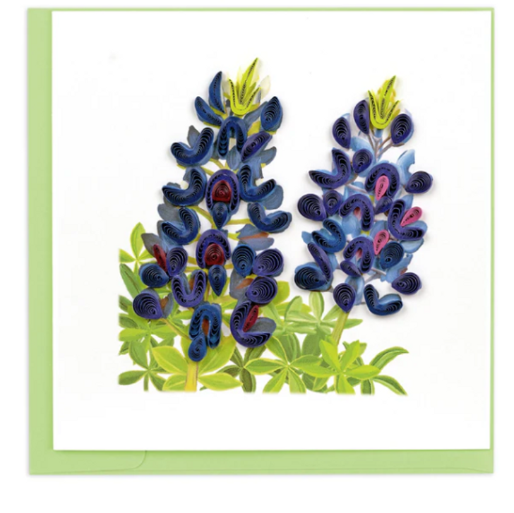 Bluebonnets Quilling Card