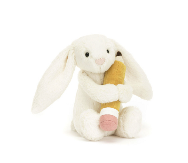 Jellycat Bashful Bunny with Pencil