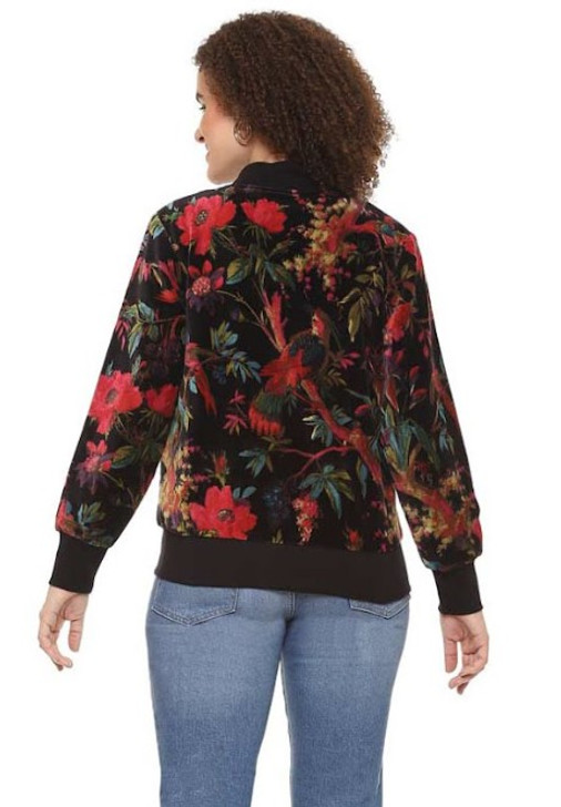 Parsley & Sage Ursula Soft Floral Velvet Jacket (24W230E25) 