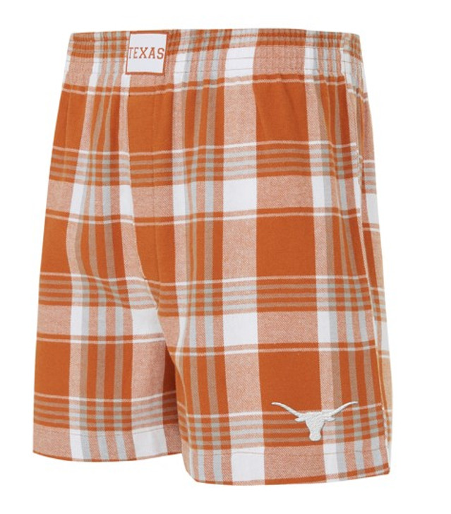 Texas Longhorn Region Mens' Flannel Plaid Boxer