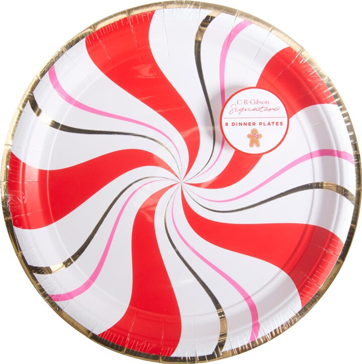 Gibson Holiday Gingerbread Dinner Paper Plates