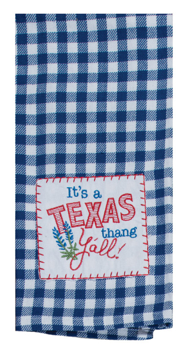Texas Thang Embroidered Applique Towel