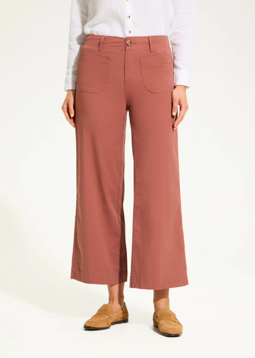 FDJ French Dressing Christina Wide Leg Bronzer Ankle Pant