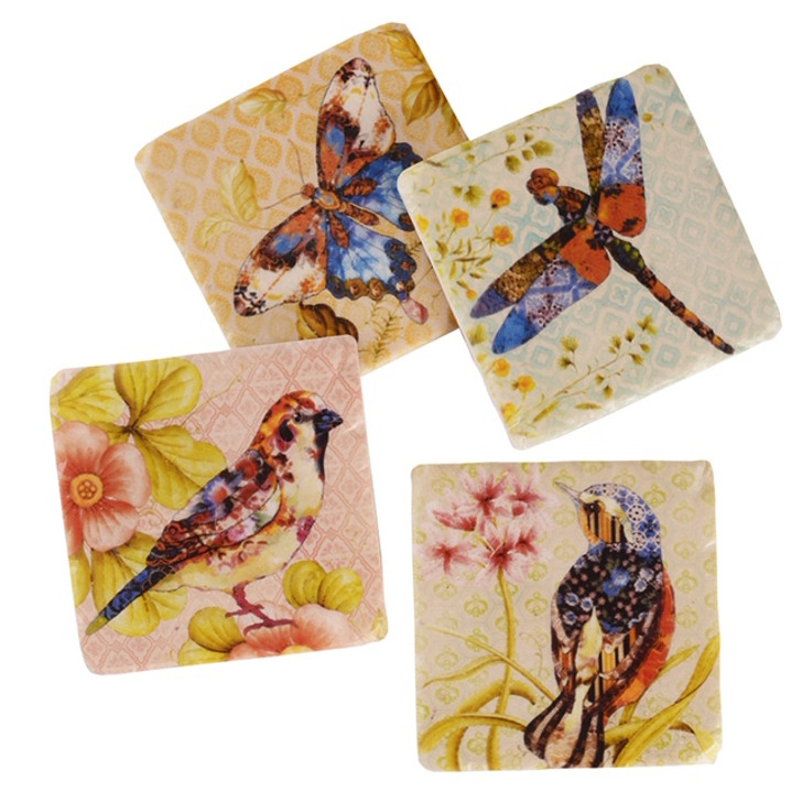 Watercolor Wings Coasters (Set of 4) (RMCSWW)