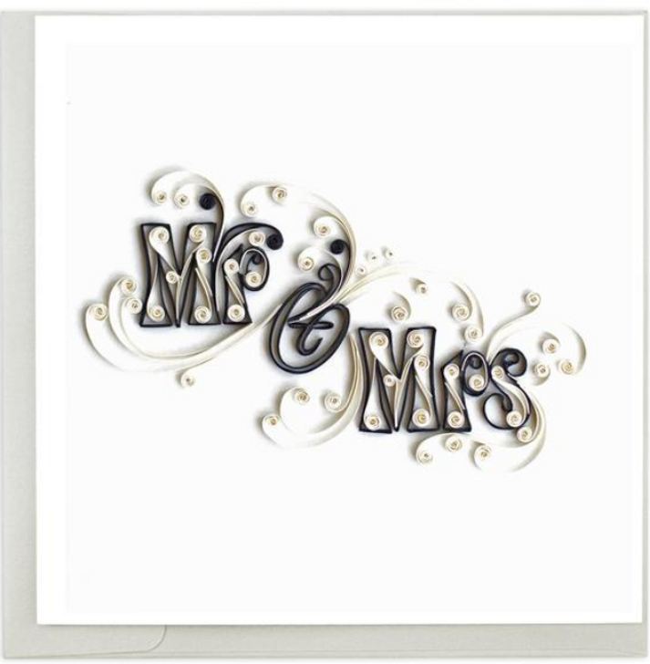 Mr. & Mrs. Quilling Card