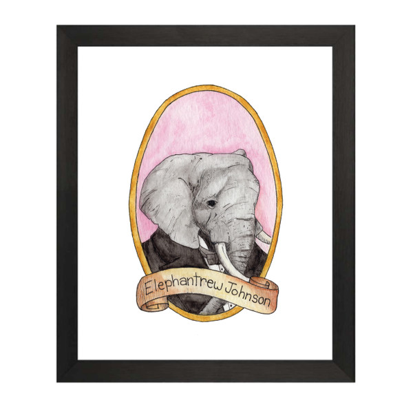 Elephantrew Johnson / Andrew Johnson PreZOOdents Art Print