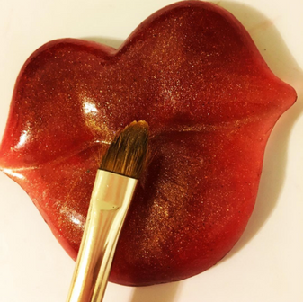 Big Red Lips Makeup Brush Cleaner