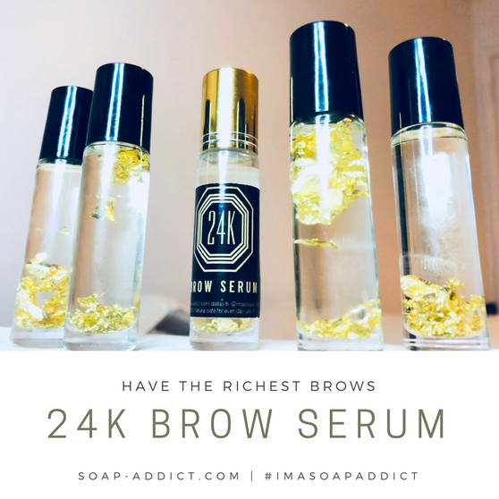 24K BROW SERUM 
GROW RICH EYEBROWS