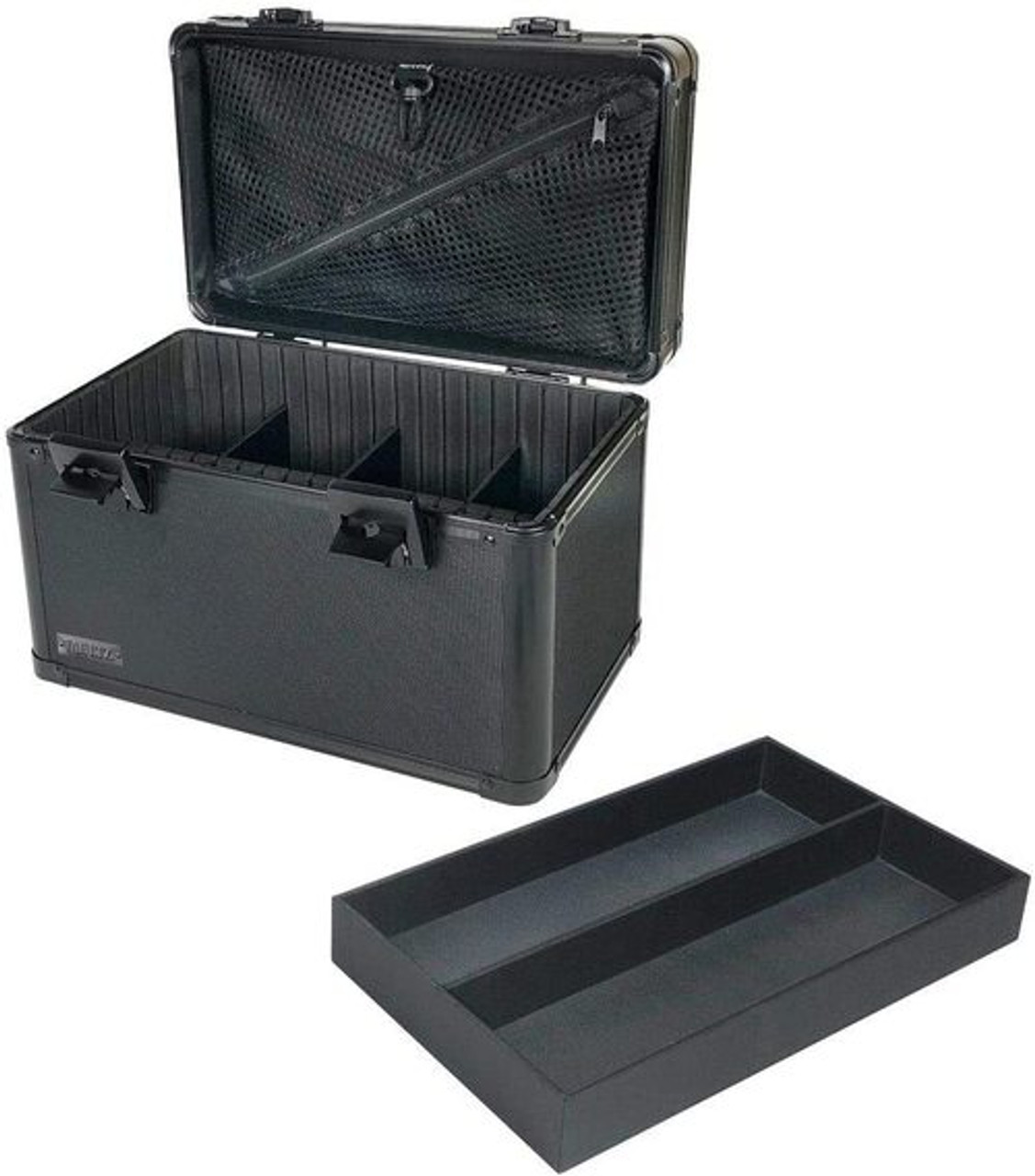 Vaultz Medium Locking Storage Case with Dividers, Tactical Black VZ00121