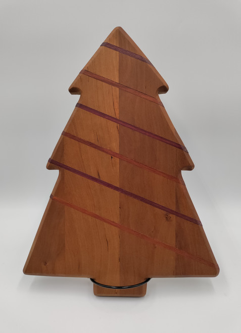 Christmas Tree Cutting Board- Cherry, Walnut, Purple Heart, Bloodwood