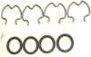 Precision 1079 4L60E Transmission Cooler Line O-Ring & Retainer Clip [Set of 4]