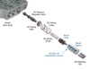 Sonnax 37947-01K 4R44E 4R55E 5R44E 5R55E Boost Valve Kit (OE Ratio) - kit contents