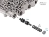 Sonnax 33741F-04K JF015E RE0F11A Oversized Torque Converter Lube Regulator Valve Kit - kit contents
