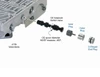 Sonnax 92835-22K 40TE/TES 41TE/TES 42LE/RLE 45RFE 545RFE 65RFE 66RFE 68RFE Oversized Solenoid Switch Valve Plug Kit - kit contents