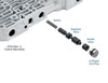 Sonnax 144740-40K 6T30 6T31 6T35 6T40 6T41 6T45 6T50 6T51 Signal Accumulator Piston Kit - kit contents