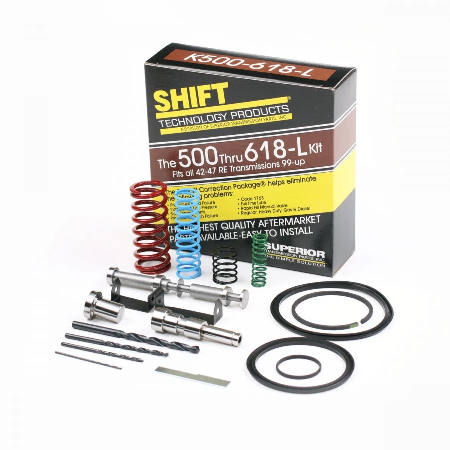 Superior K500-618-L Chrysler A500 42RE 44RE A518 A618 46RE/RH 47RE/RH Transmission Valve Body Shift Correction Kit (1999-UP)