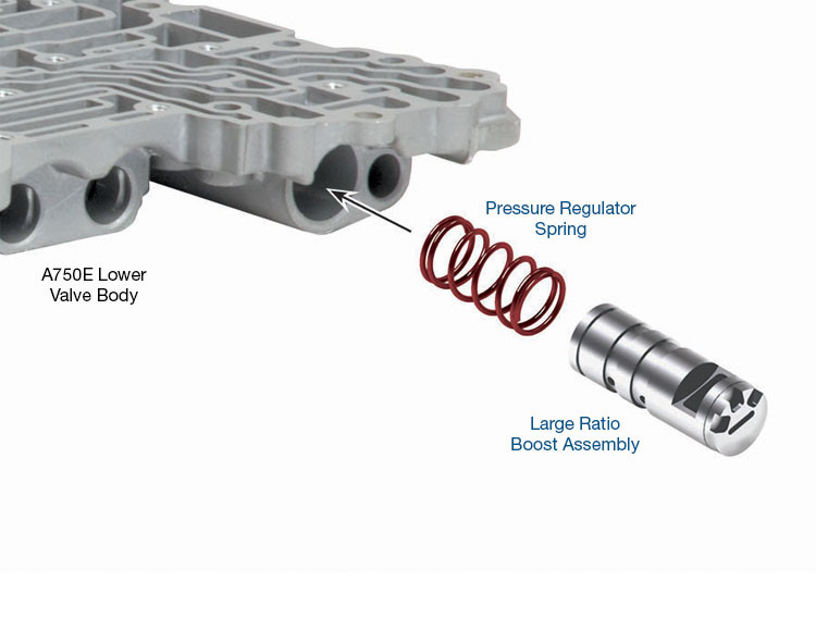 Sonnax A750-LB1 A750E A750F A760E A760F A760H A761E A960E A960F AB60E AB60F Line Pressure Booster Kit - kit contents