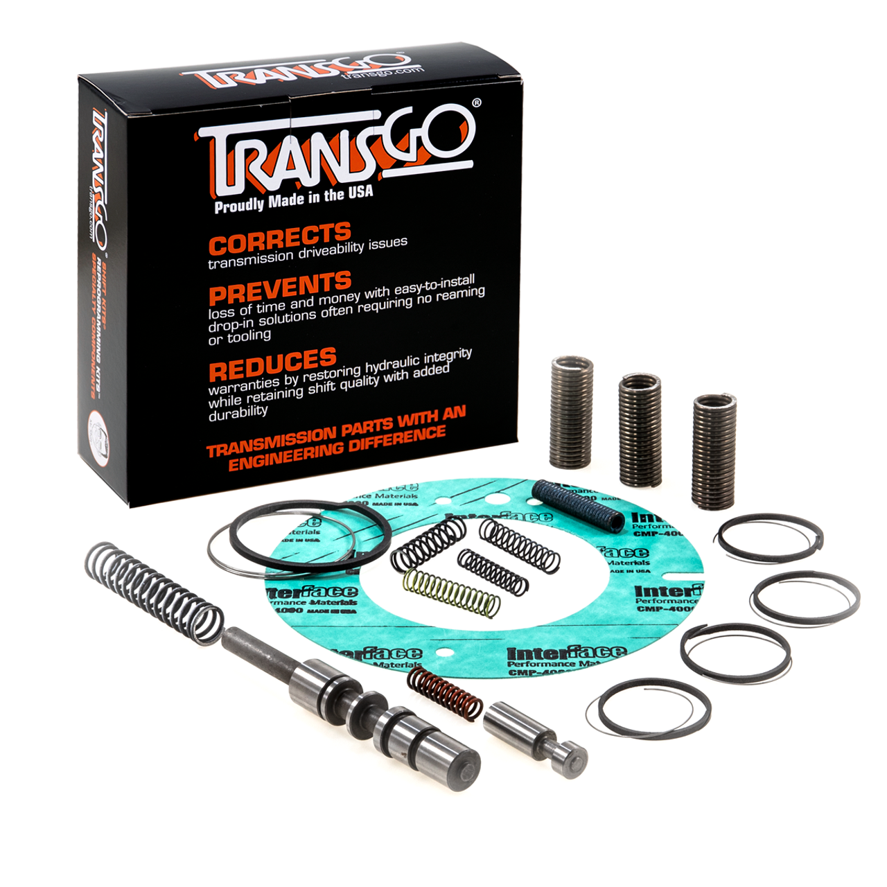 A604 42RLE 40TES 41TES 41TE Transmission Valve Body Repair Shift Kit by TransGo - Sold at lowest price by Global Transmission Parts