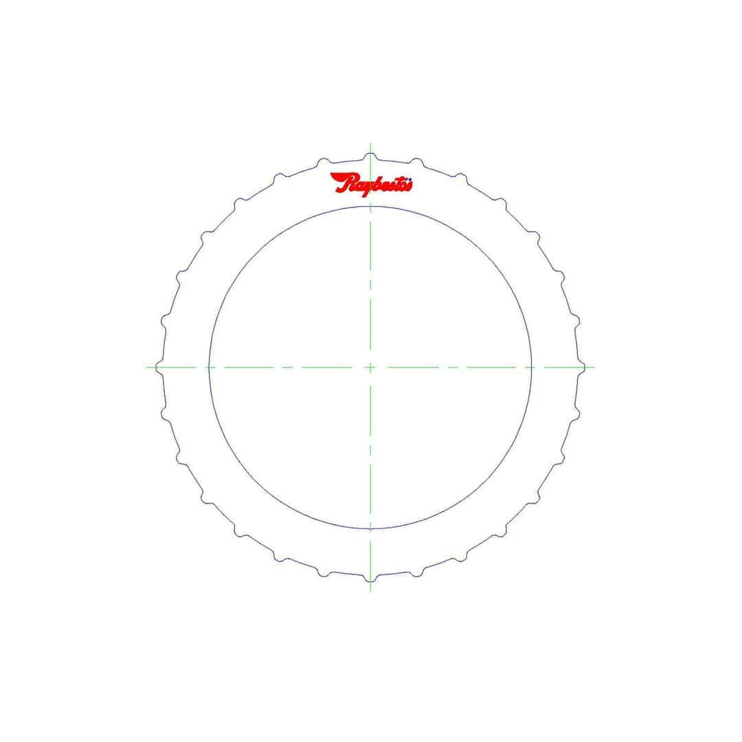 76126K AOD AODE 4R70 4R75 Direct Clutch HD Kolene Steel Plate (1980-UP) 0.069'' - view 2