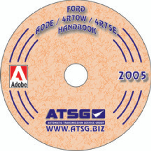 ATSG ATSG-AODE/4R70W Handbook CD AODE 4R70 4R75 Update Handbook Technical Manual (Mini CD)