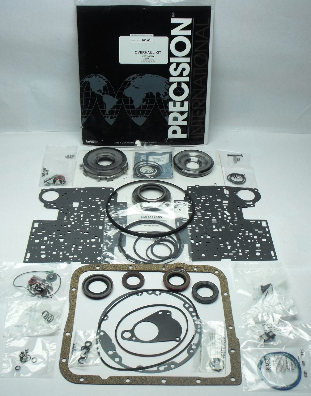 Precision 1094D 4L60E 4L65E Gasket & Seal Overhaul Kit w/ Molded Rubber Pistons (2004-2013) - view 2